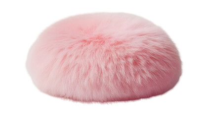 Pink Fluffy Ball Illustration
