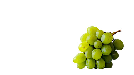 Green Grapes on Black Background - Photo