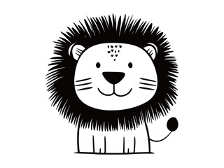 Cute Lion Illustration - Vector Art