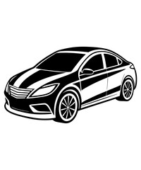 car icon silhouette vector illustration