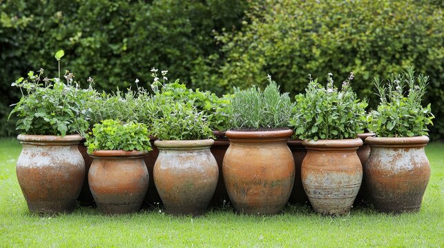 Gardening tips for healthy herb growth backyard plant care green environment close-up view sustainable living