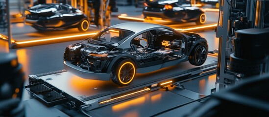 Fototapeta premium Car Manufacturing Interior Design