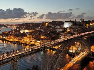 Fototapeta premium The city view or Porto, Portugal