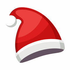 Santa Claus and his hat: vector illustration for your New Year project and holiday with the spirit of Christmas.
