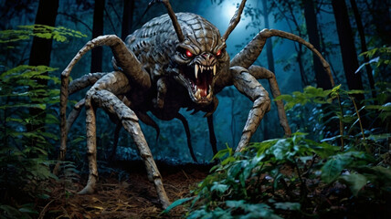 spider in the forest