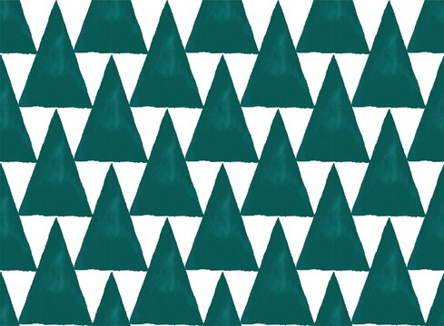 triangle, seamless pattern, green, tree, Christmas tree