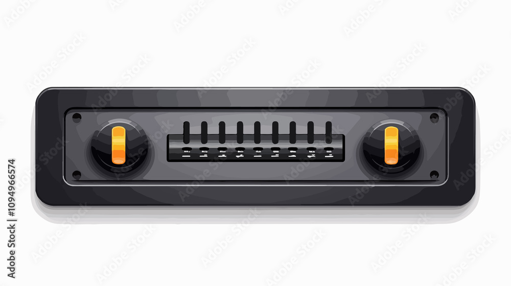 Wall mural slider bar symbol isolated on white background - professional image for web design and graphic proje