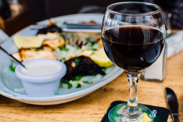 traditional food of Cyprus in the restaurant