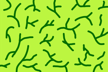 Melon skin background. Green randomly stroke for wallpaper. Biotics pattern. Green colored Turing. Abstract eutrophication or algae theme
