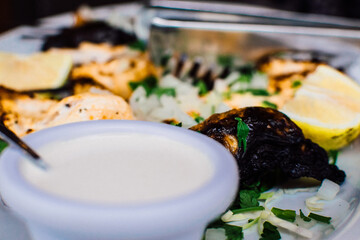 traditional food of Cyprus in the restaurant