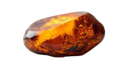 Amber Gemstone 3D Render