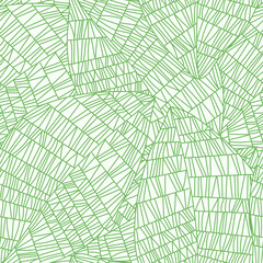 Floral Seamless Pattern with Line Art Leaves for Organic and Healthy Food Packaging, Textile, Fabric, Natural Eco Cosmetics, Vegan Product. Vector Leaves Pattern