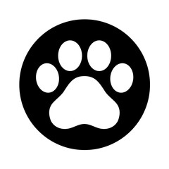 Cat Paw icon. Vector image