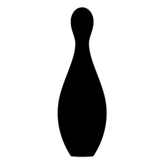 Bowling pins icon. Vector image