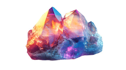 Iridescent Crystal Gemstone Illustration