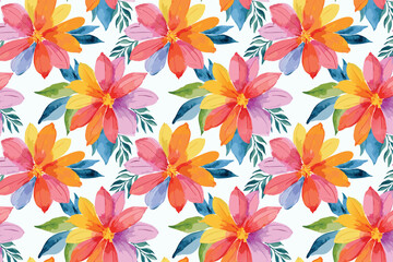 Fototapeta premium Watercolor Floral Background: Soft and Elegant Artistic Design