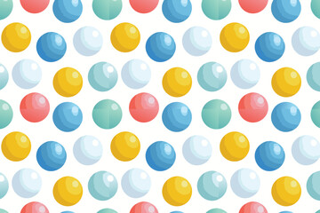 Pastel colored soft balls background. Colorful balls background for kids zone or children's playroom