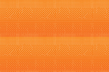 Halftone Dots Gradient in Orange with Digital Tech and Summer Pop Art Style Background
