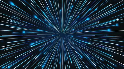 Abstract Blue and White Light Streaks