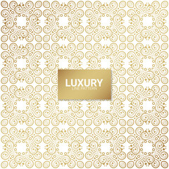 Luxury white ornament pattern design background