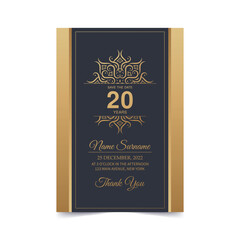 elegant birthday invitation template