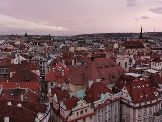 the city view of Prague, Czech Republic