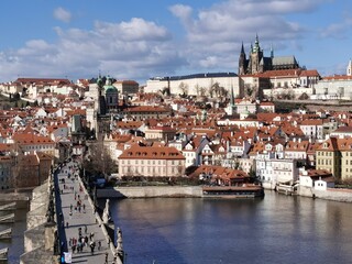 the city view of Prague, Czech Republic