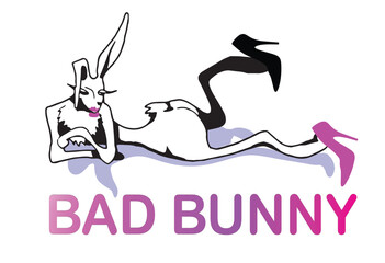 strip plastic, rabbit sexy bunny