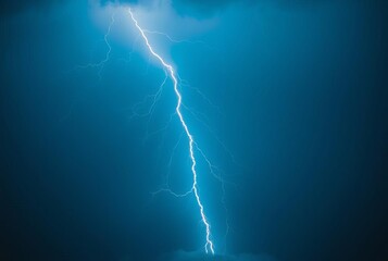 Negative Space Focus on the space around the lightning to emphas
