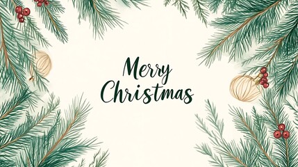 Fototapeta premium Festive Christmas Tree & Holiday Decor with Gifts, Stockings, and Fireworks for Winter Celebration