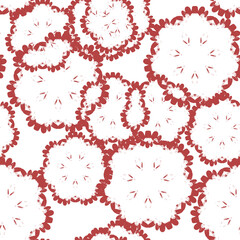 Obraz premium seamless pattern with red flowers