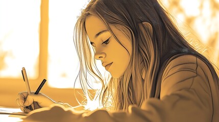 Woman With Smoke Eyes