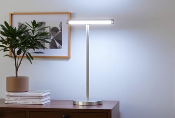 LED Light Bar Table Lamp A modern table lamp featuring an energy