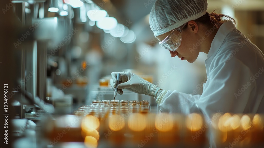 Poster A Scientist Working in a Laboratory Setting