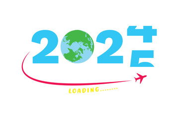 2025 Happy New Year Loading  Vector  
