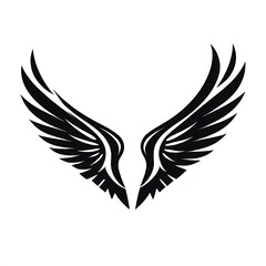 Fototapeta premium wing logo , isolated on white background