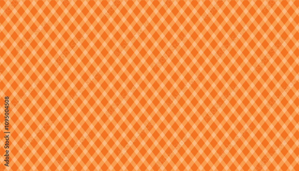 Poster diagonal white checkered in the orange background. stripes and abstract seamless diagonal stripes. p