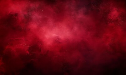 Fototapeta premium Abstract red watercolor background with dark grunge texture and smoke , distressed vintage. dark maroon background, dark crimson texture, banner 