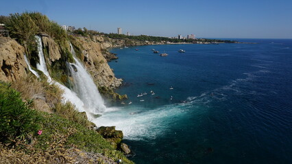 A look at the famous Karpuz Caldaran waterfall, Antalya, Turkey.