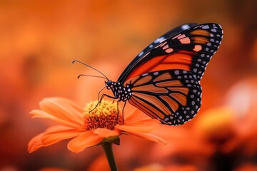 Obraz premium Vibrant Butterfly Macro Photography of Nature's Beauty