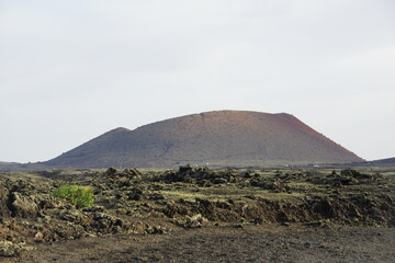 volcanoes, panorama, volcano, lanzarote, mountains, solid lava, volcanic rocks, travelling,...