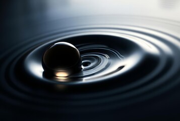 Droplet with a core of swirling dark matter
