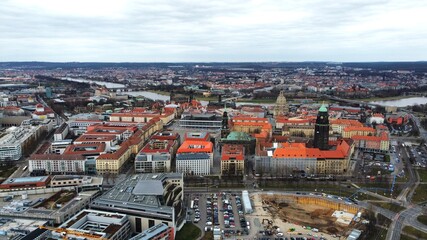 the city view of Dresden, Germany