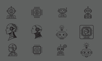 Different AI shellhuty illustration