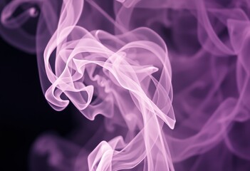 Fototapeta premium Macrorealism Incense Smoke Capturing the intricate patterns of i