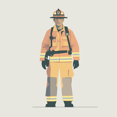 vector set of group of firefighter for your design
