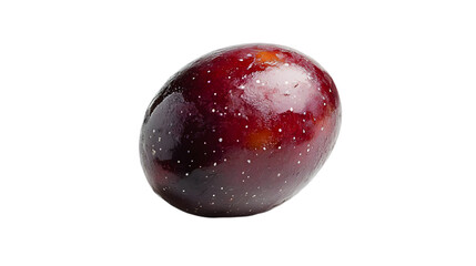 Single Red Plum Fruit Photo