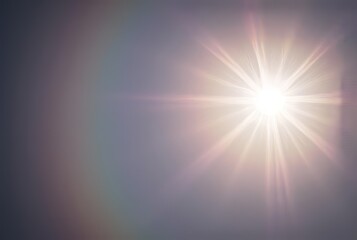 Fototapeta premium Formed by the interaction of sunlight with ice crystals suspende