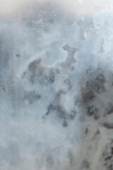 Water Condensation Small Bubbles Moisture on a Glass Window Close up