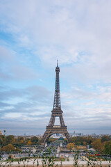 Eiffel Tower at Sunset, Paris, France